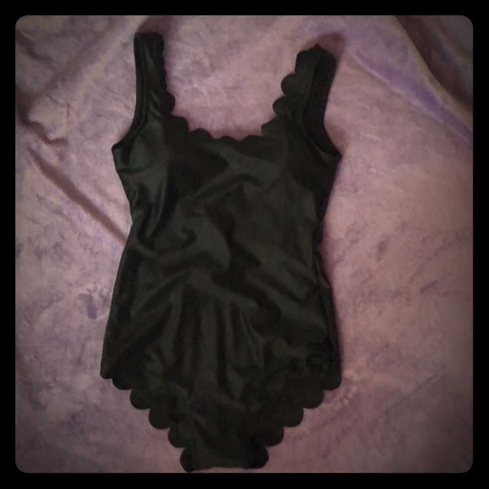 Latticed edge swimsuit. SOLD